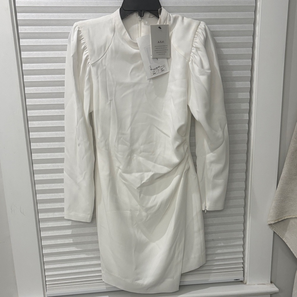 A.L.C. Elegant Cream Long Sleeve Dress